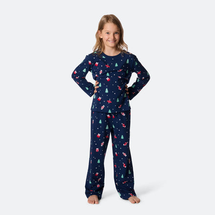 Lasten Sininen Joulukoriste Joulupyjama