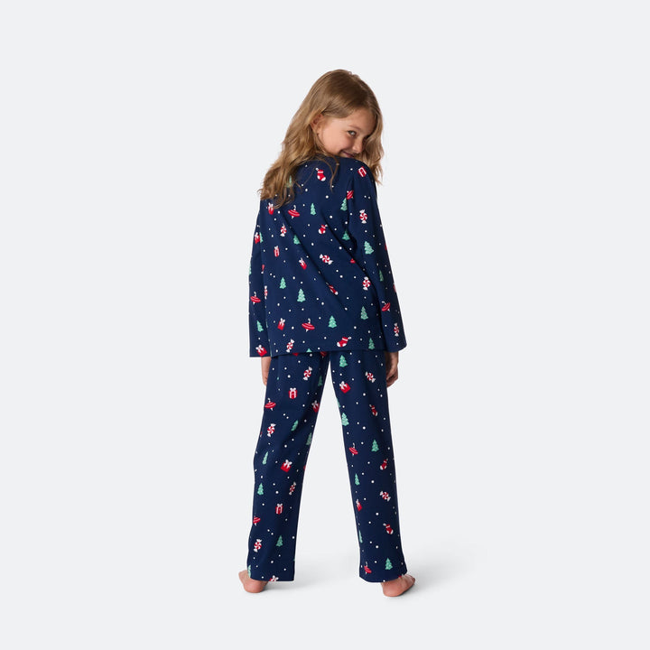 Lasten Sininen Joulukoriste Joulupyjama