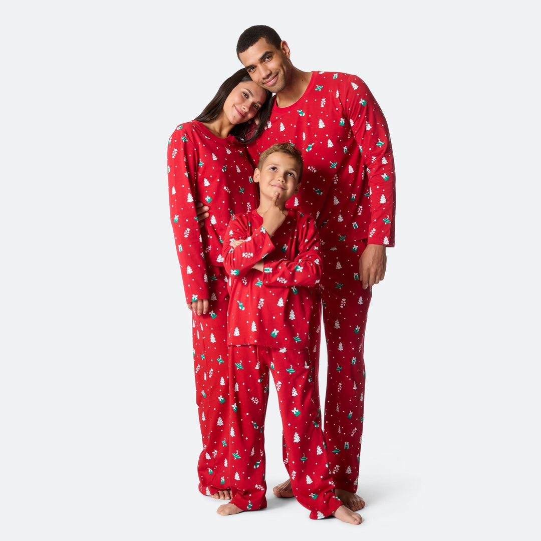 Lasten Punainen Joulukoriste Joulupyjama