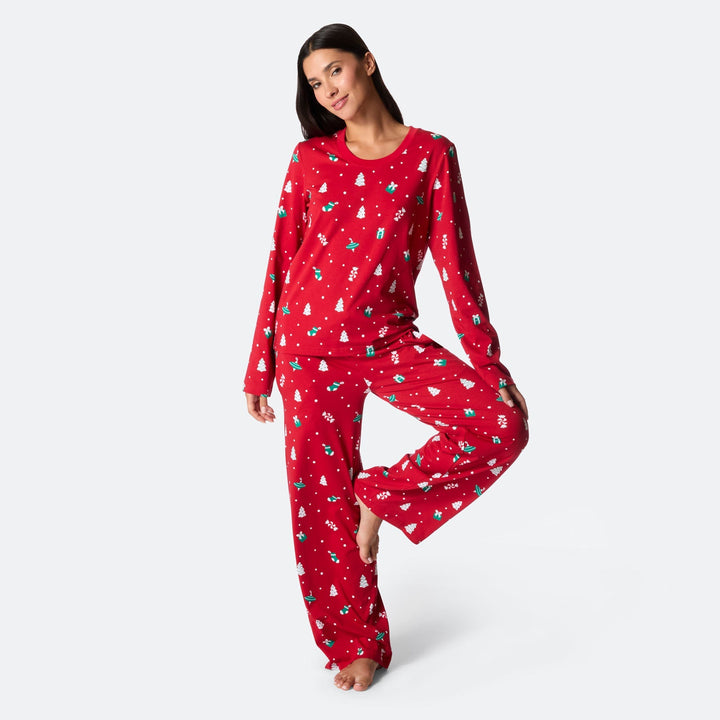 Naisten Punainen Joulukoriste Joulupyjama