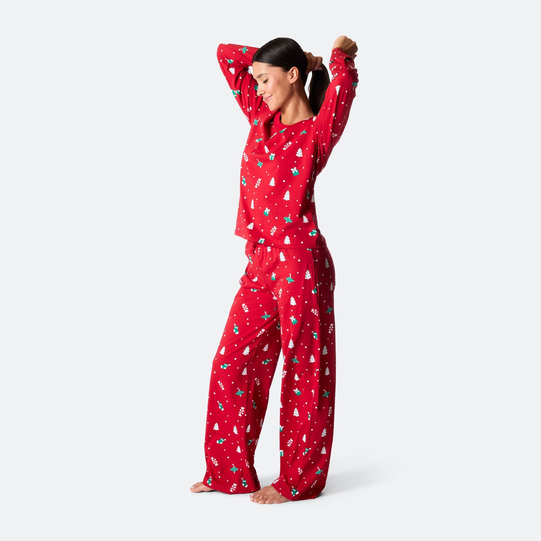 Naisten Punainen Joulukoriste Joulupyjama