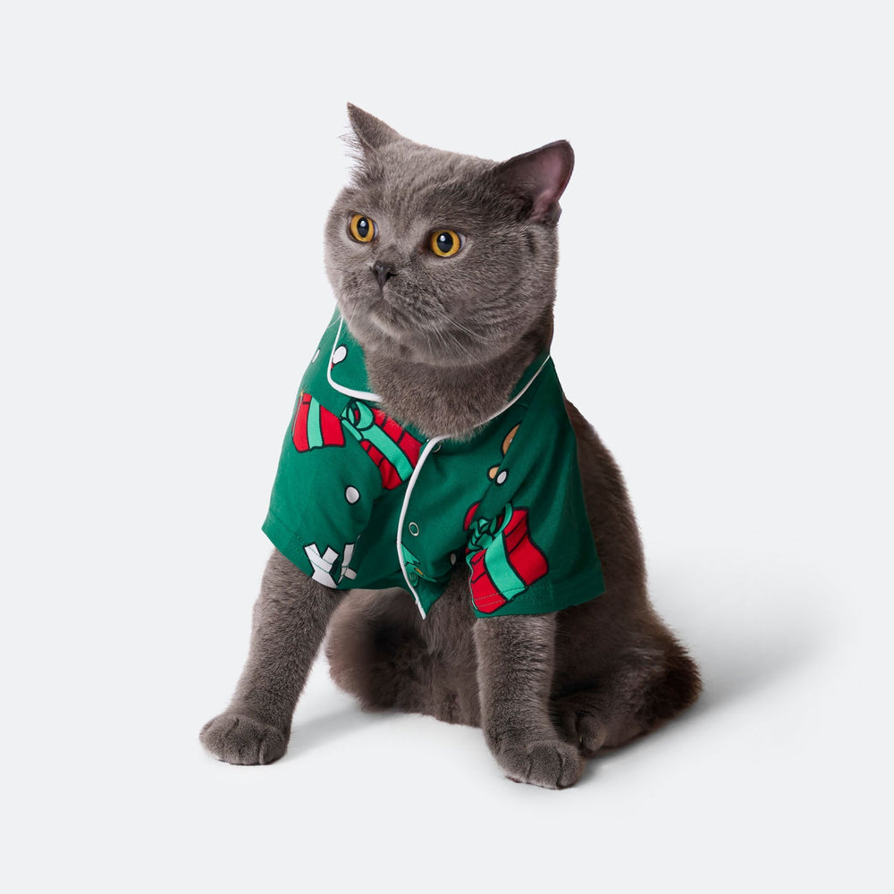Kissojen Vihreä Xmas Joulupyjama