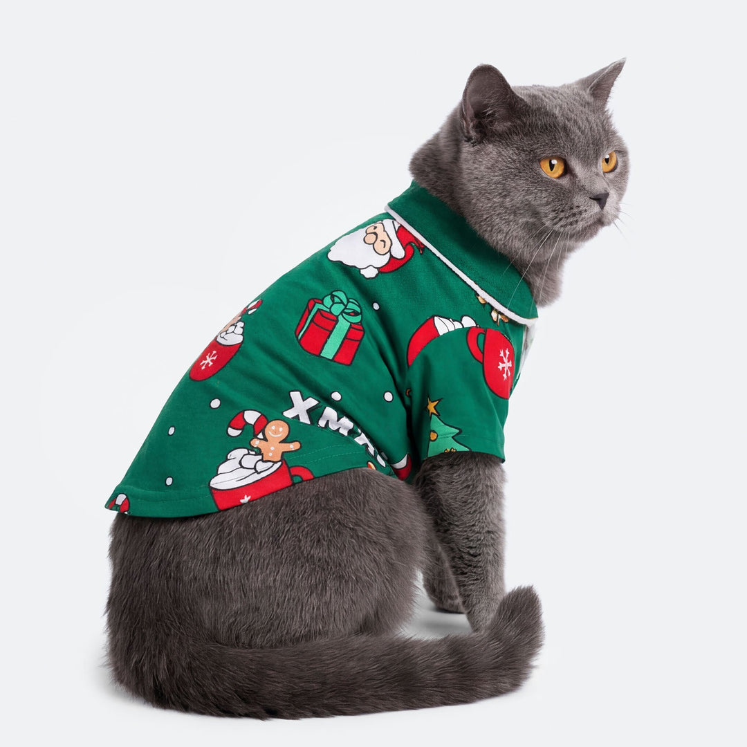 Kissojen Vihreä Xmas Joulupyjama