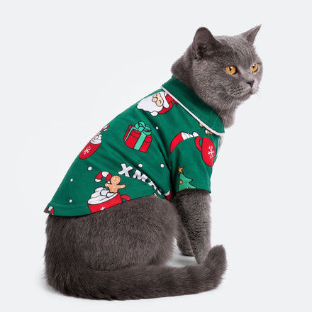 Kissojen Vihreä Xmas Joulupyjama