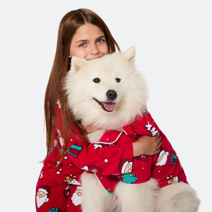 Lasten Punainen Xmas Joulupyjama