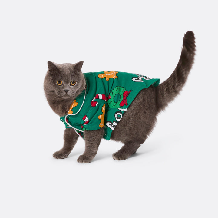 Vihreä Hohoho Joulupyjamat Perhe