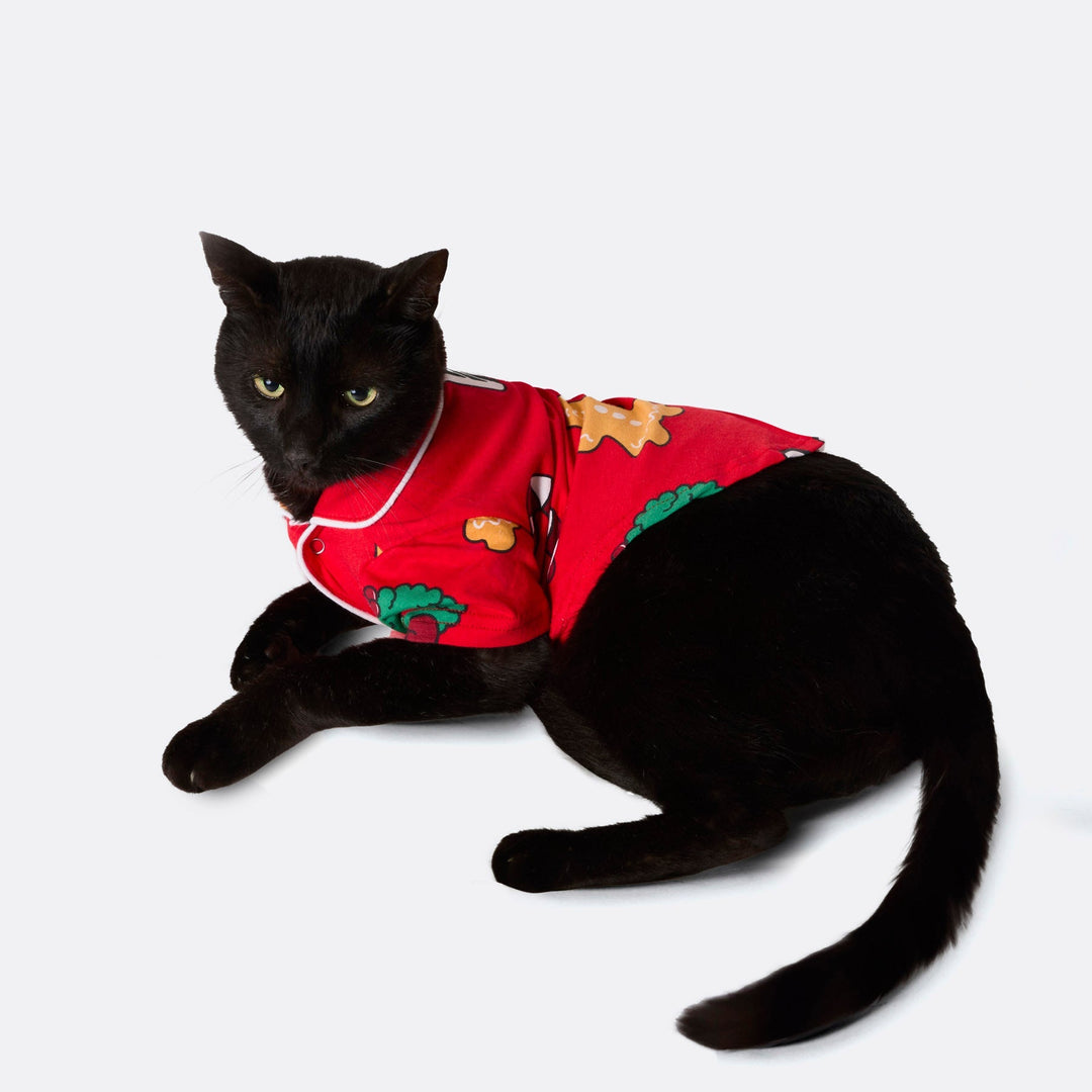 Punainen Hohoho Joulupyjamat Perhe