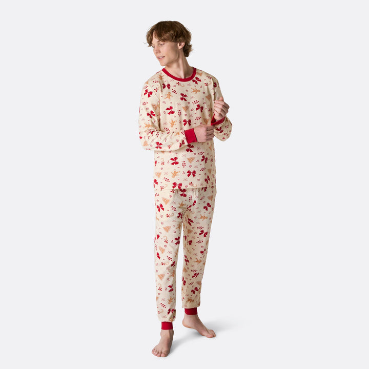 Miesten piparkakku joulupyjama