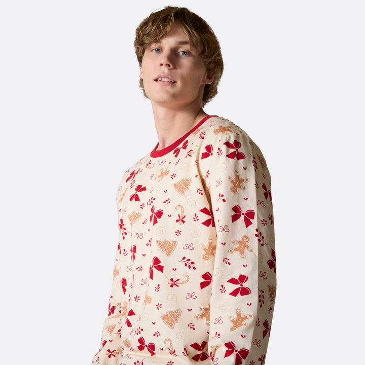 Miesten piparkakku joulupyjama