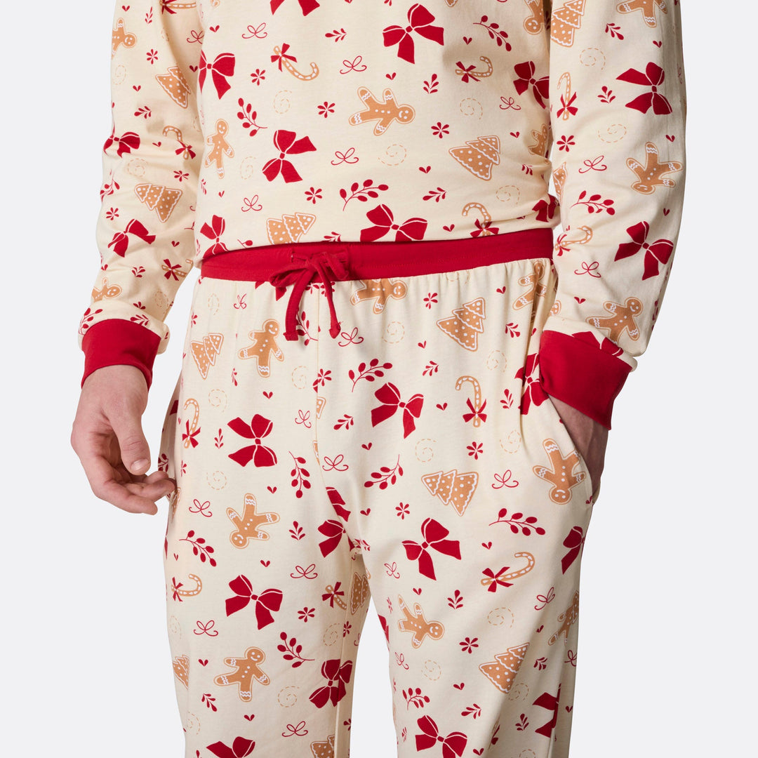 Miesten piparkakku joulupyjama