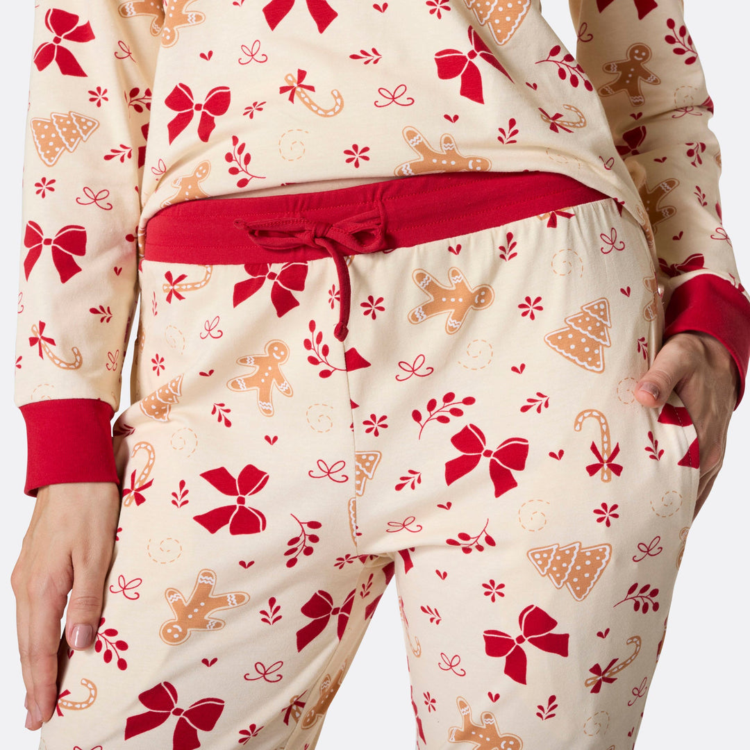 Naisten piparkakku joulupyjama
