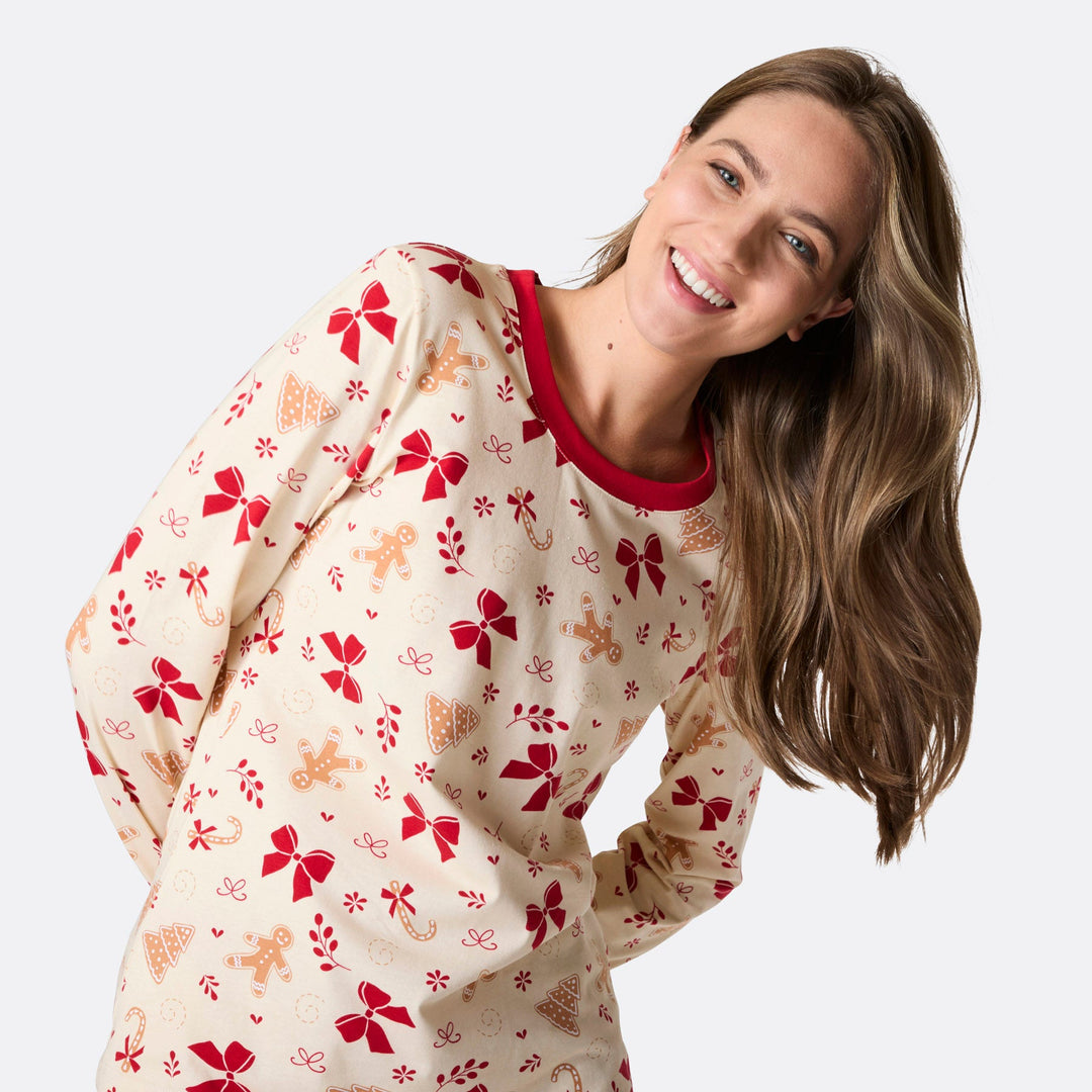 Naisten piparkakku joulupyjama