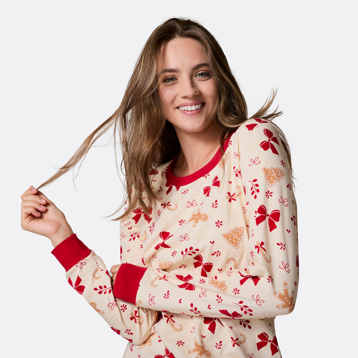 Naisten piparkakku joulupyjama
