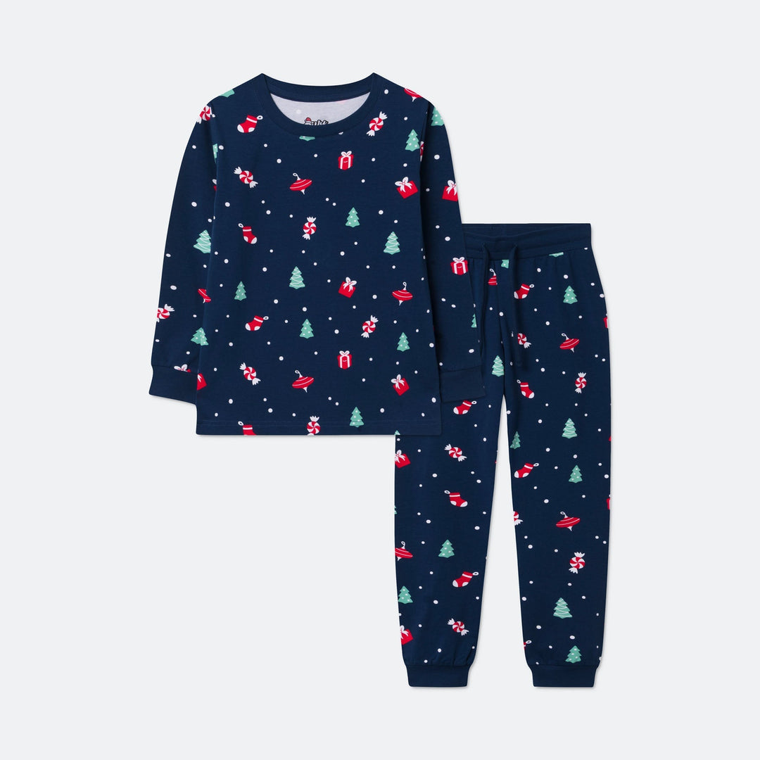 Lasten Sininen Joulukoriste Joulupyjama
