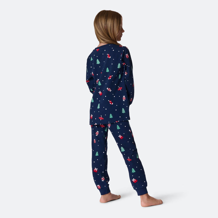 Lasten Sininen Joulukoriste Joulupyjama