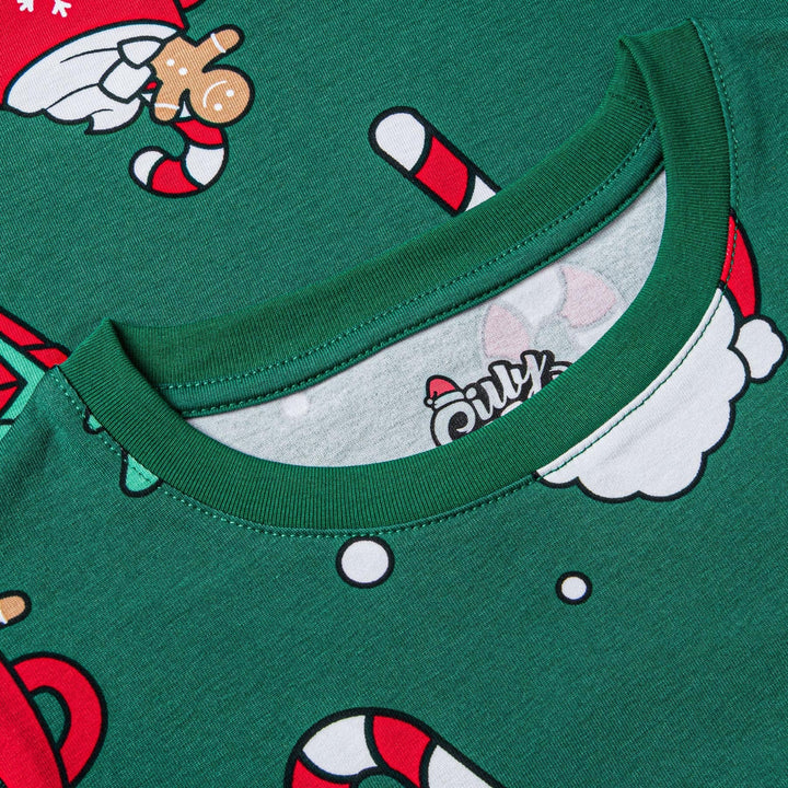 Lasten Vihreä Xmas Joulupyjama