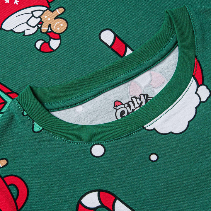 Lasten Vihreä Xmas Joulupyjama