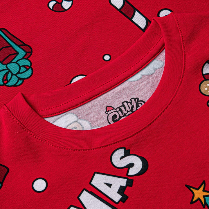 Lasten Punainen Xmas Joulupyjama