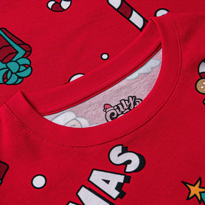 Lasten Punainen Xmas Joulupyjama