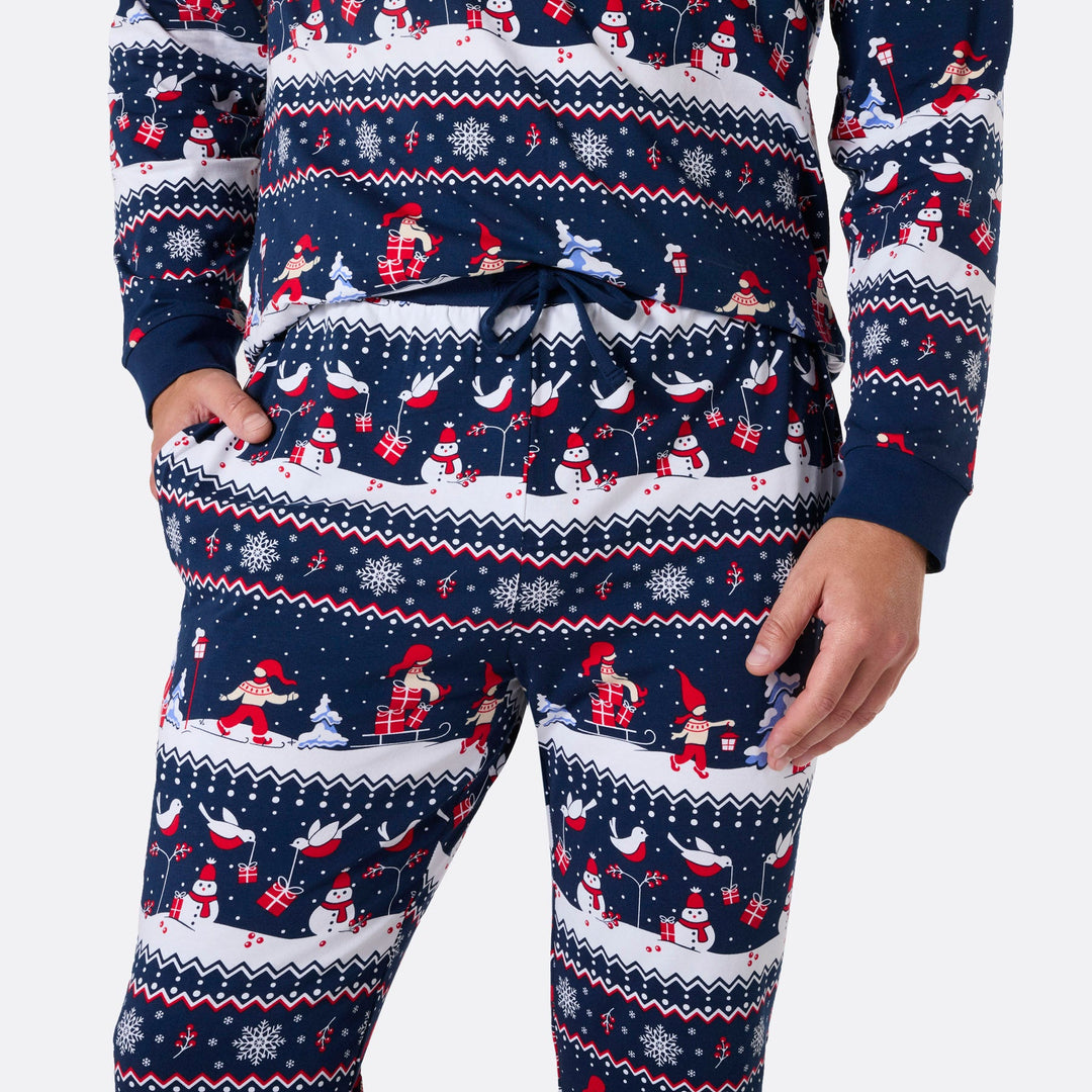 Miesten joulumaisema joulupyjama