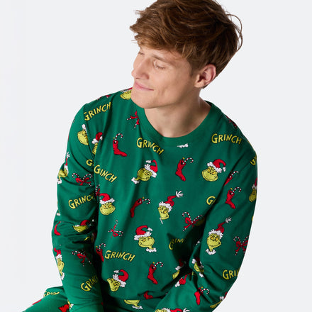 Miesten The Grinch Joulupyjama
