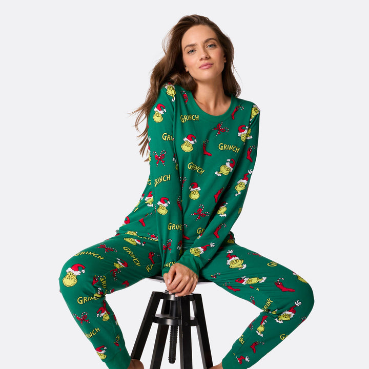 Naisten The Grinch Joulupyjama