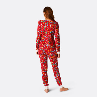 Naisten Punainen Joulu-Unelma Pyjama