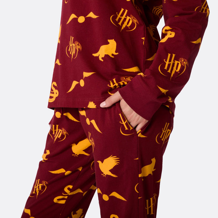 Naisten Punainen Harry Potter Pyjama