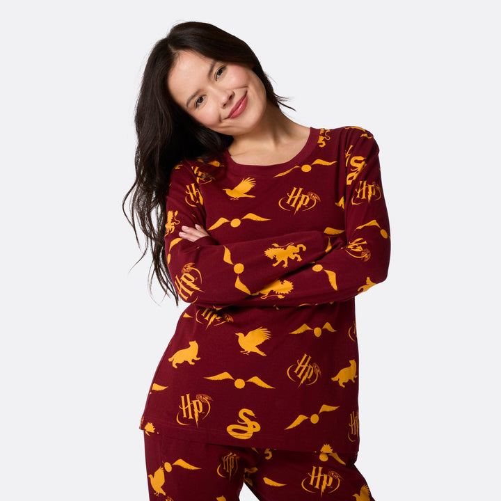 Naisten Punainen Harry Potter Pyjama