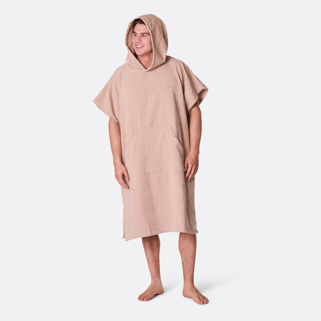 Beige kylpyponcho