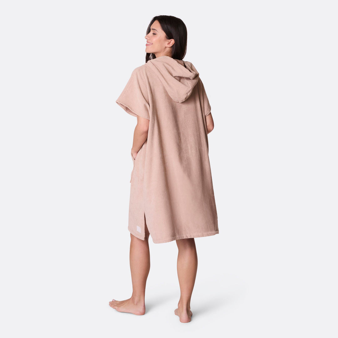 Beige kylpyponcho
