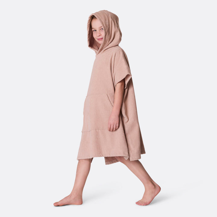 Lasten beige kylpyponcho