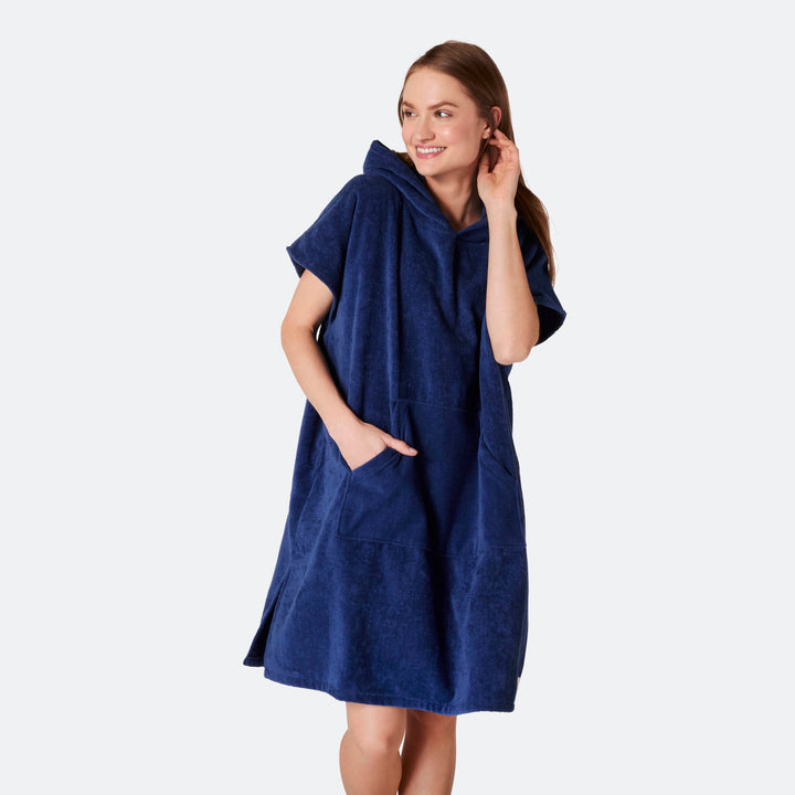 Laivastonsininen Kylpyponcho
