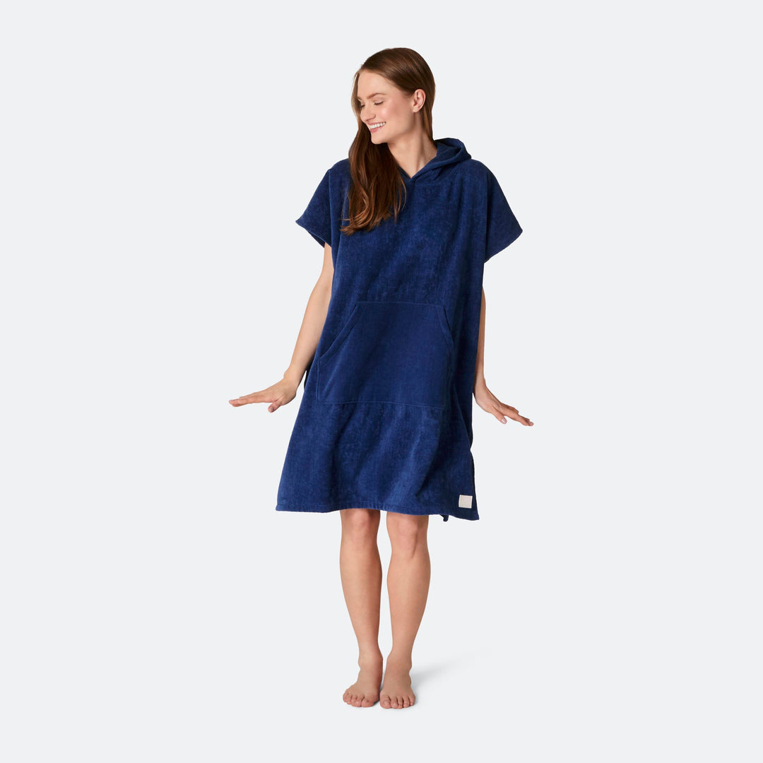 Laivastonsininen Kylpyponcho