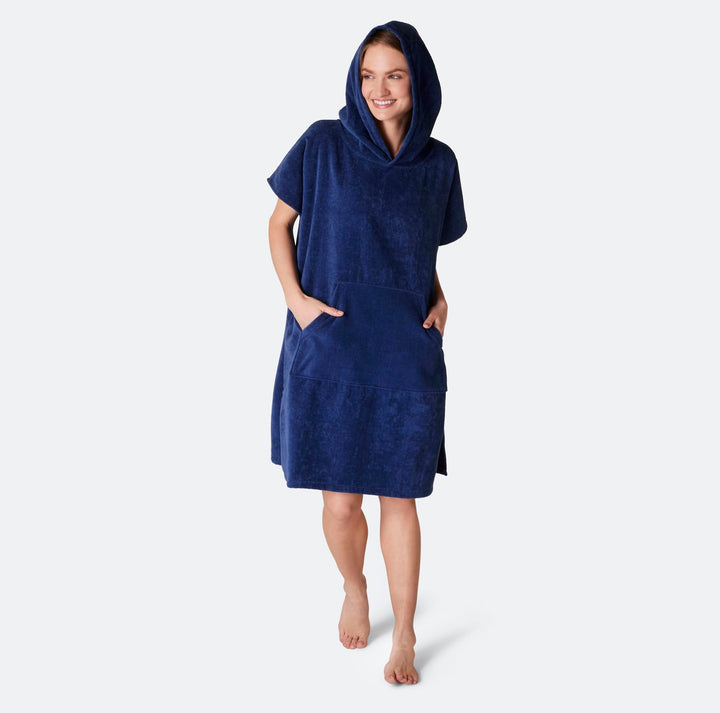Laivastonsininen Kylpyponcho
