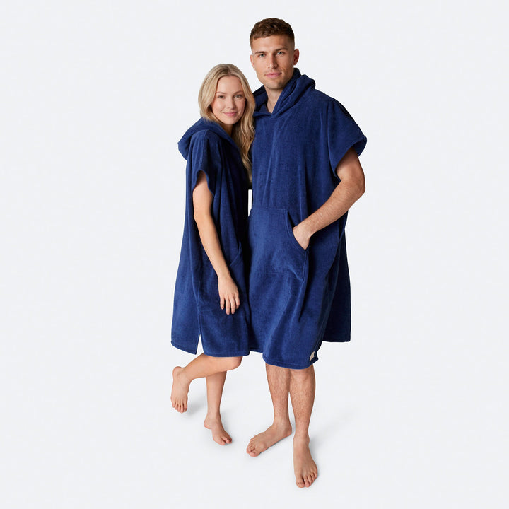 Laivastonsininen Kylpyponcho