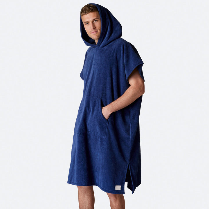 Laivastonsininen Kylpyponcho