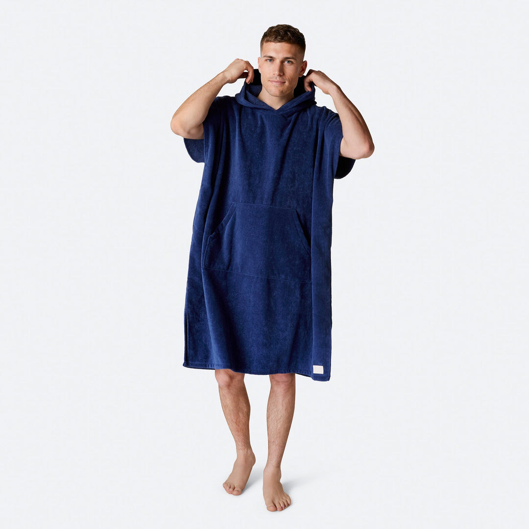 Laivastonsininen Kylpyponcho