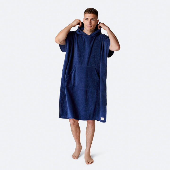 Laivastonsininen Kylpyponcho