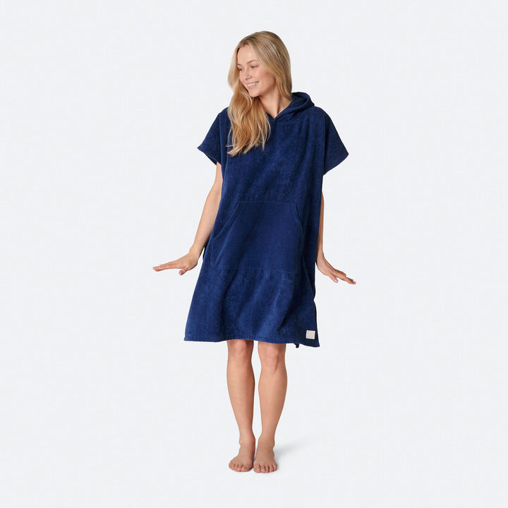 Laivastonsininen Kylpyponcho