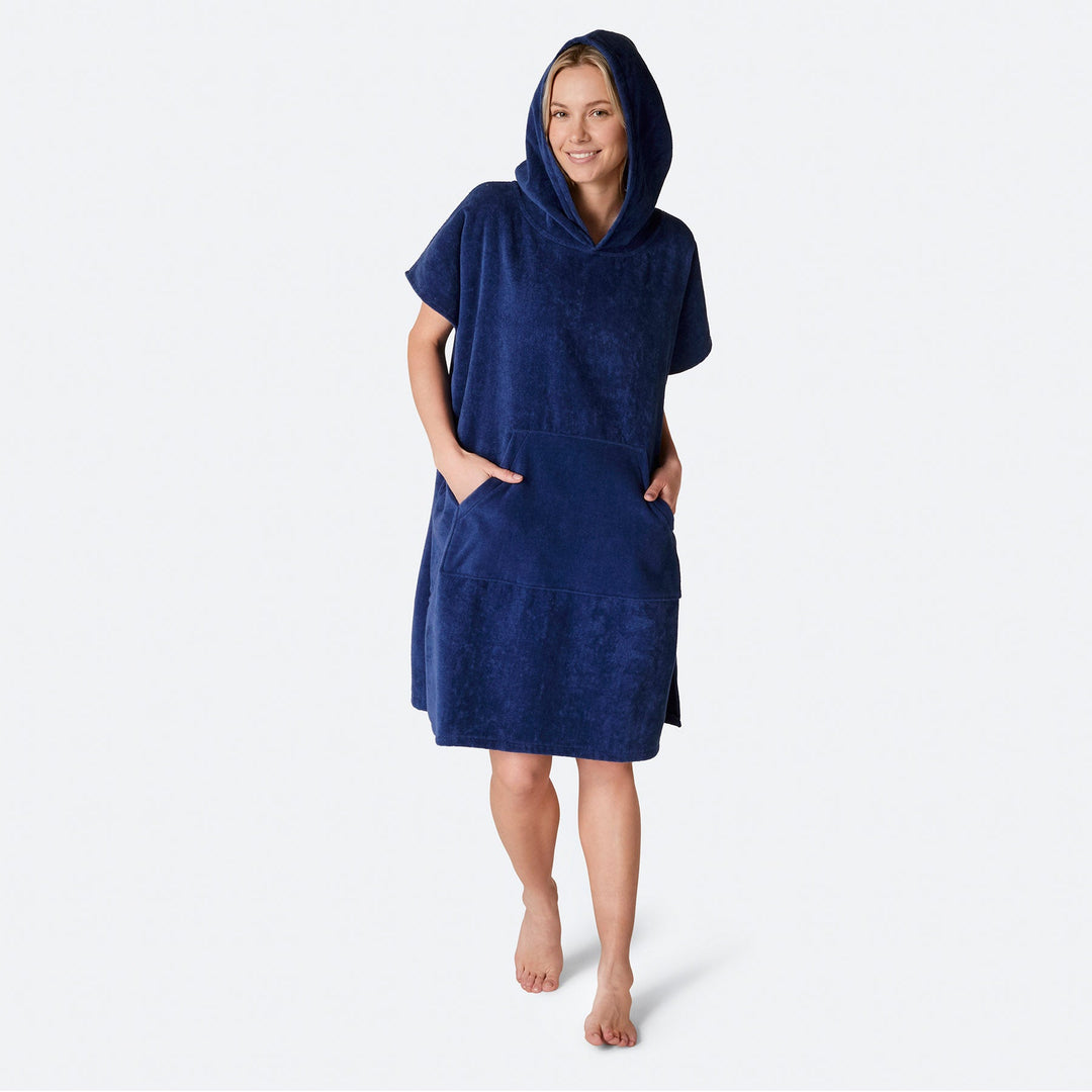 Laivastonsininen Kylpyponcho
