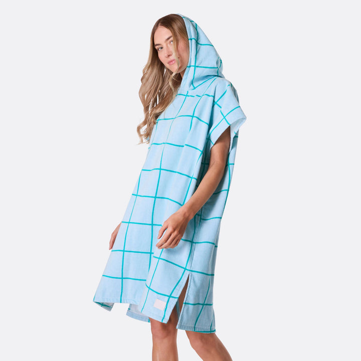 Sininen kylpyponcho