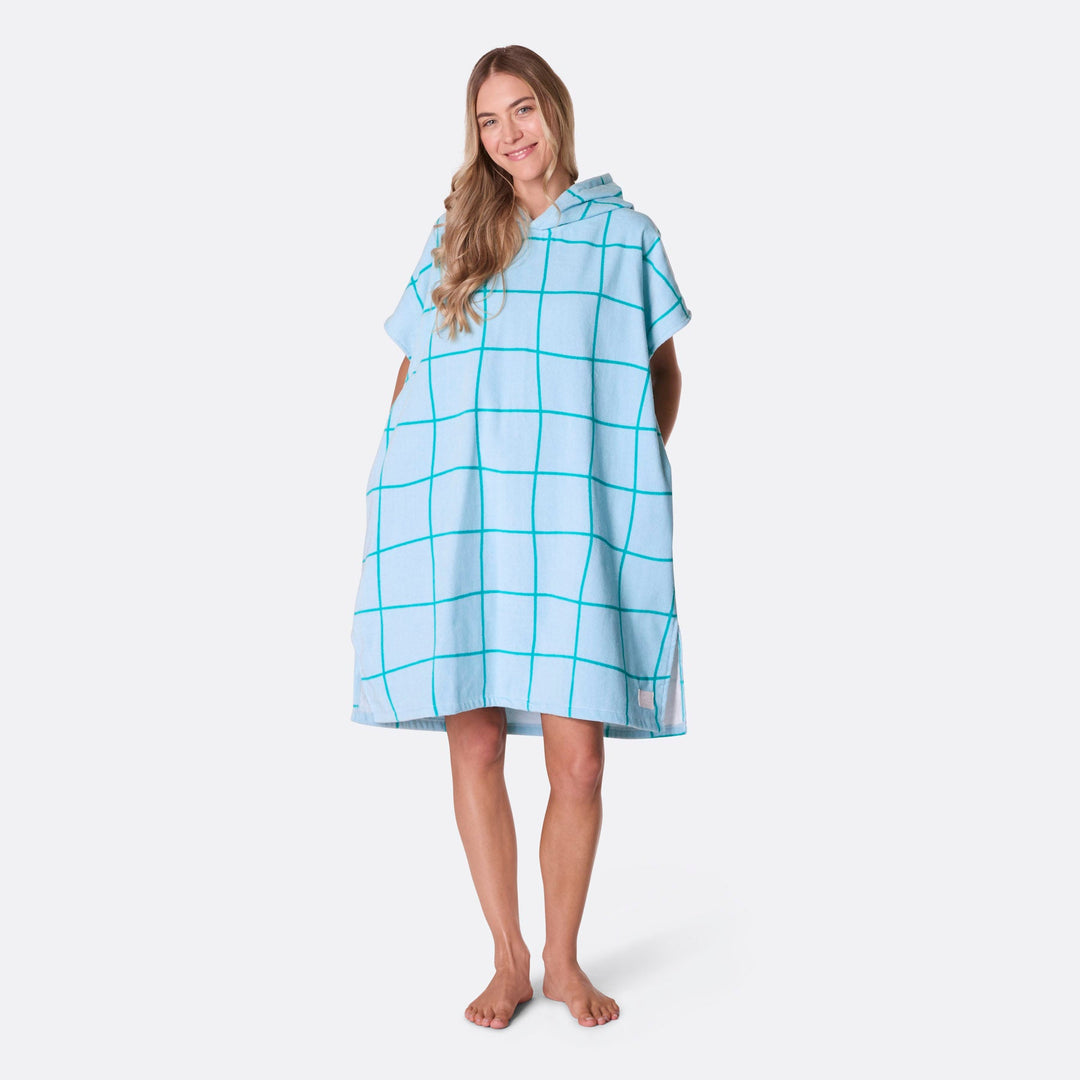 Sininen kylpyponcho