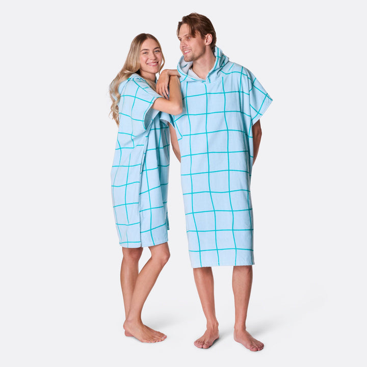 Sininen kylpyponcho