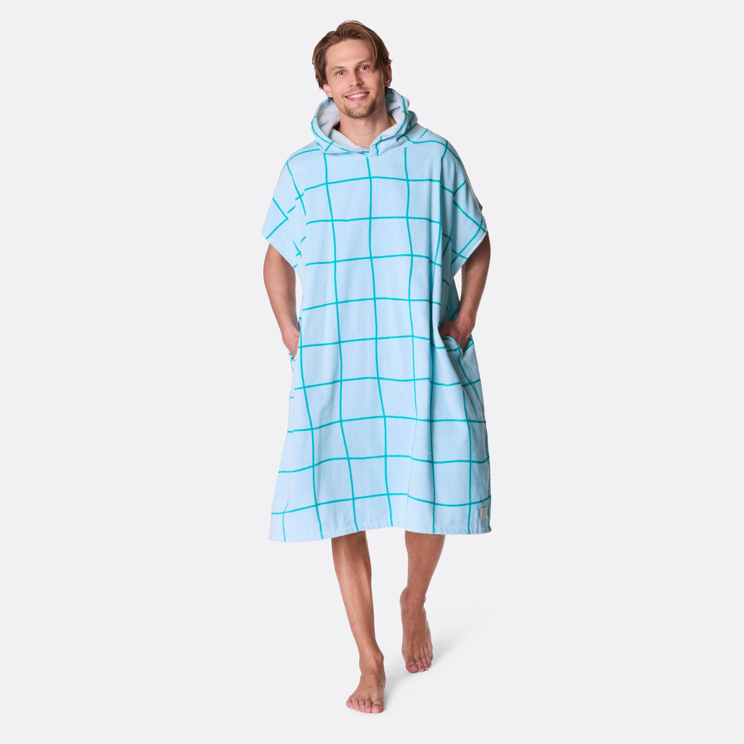 Sininen kylpyponcho