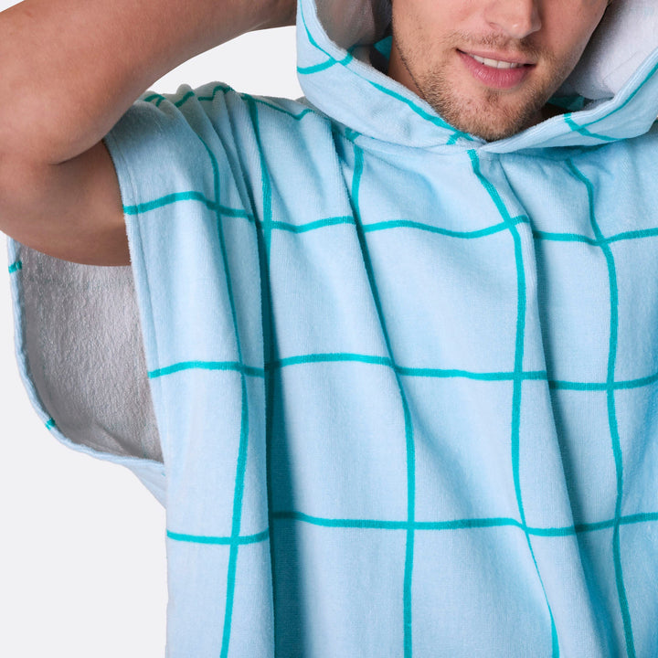 Sininen kylpyponcho