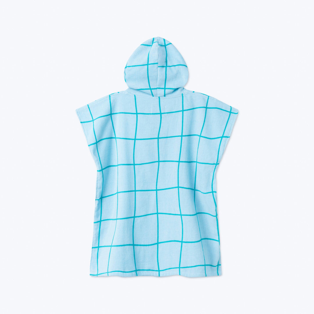 Lasten sininen kylpyponcho