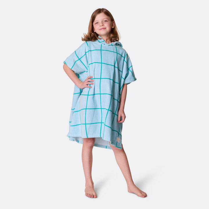Lasten sininen kylpyponcho