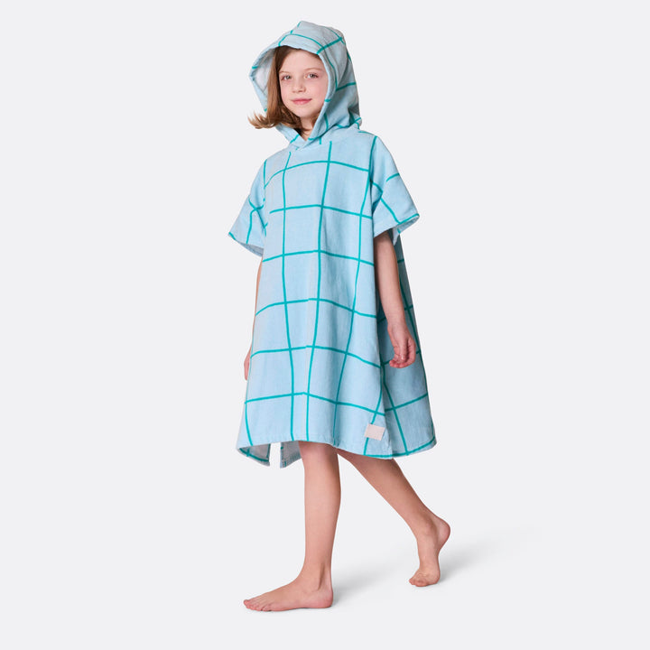 Lasten sininen kylpyponcho