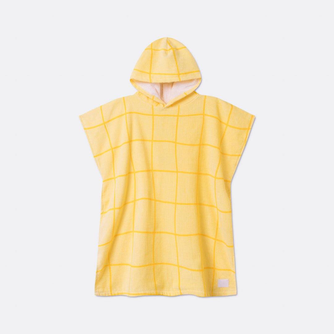 Lasten keltainen kylpyponcho